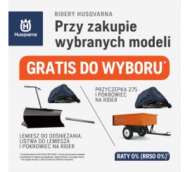 Rider Husqvarna R 214C z układem tnącym